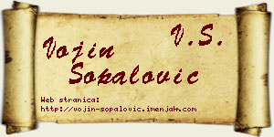 Vojin Šopalović vizit kartica